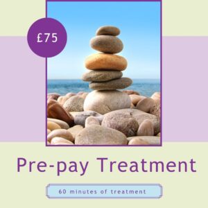 Paying upfront for your 60 minute treatment